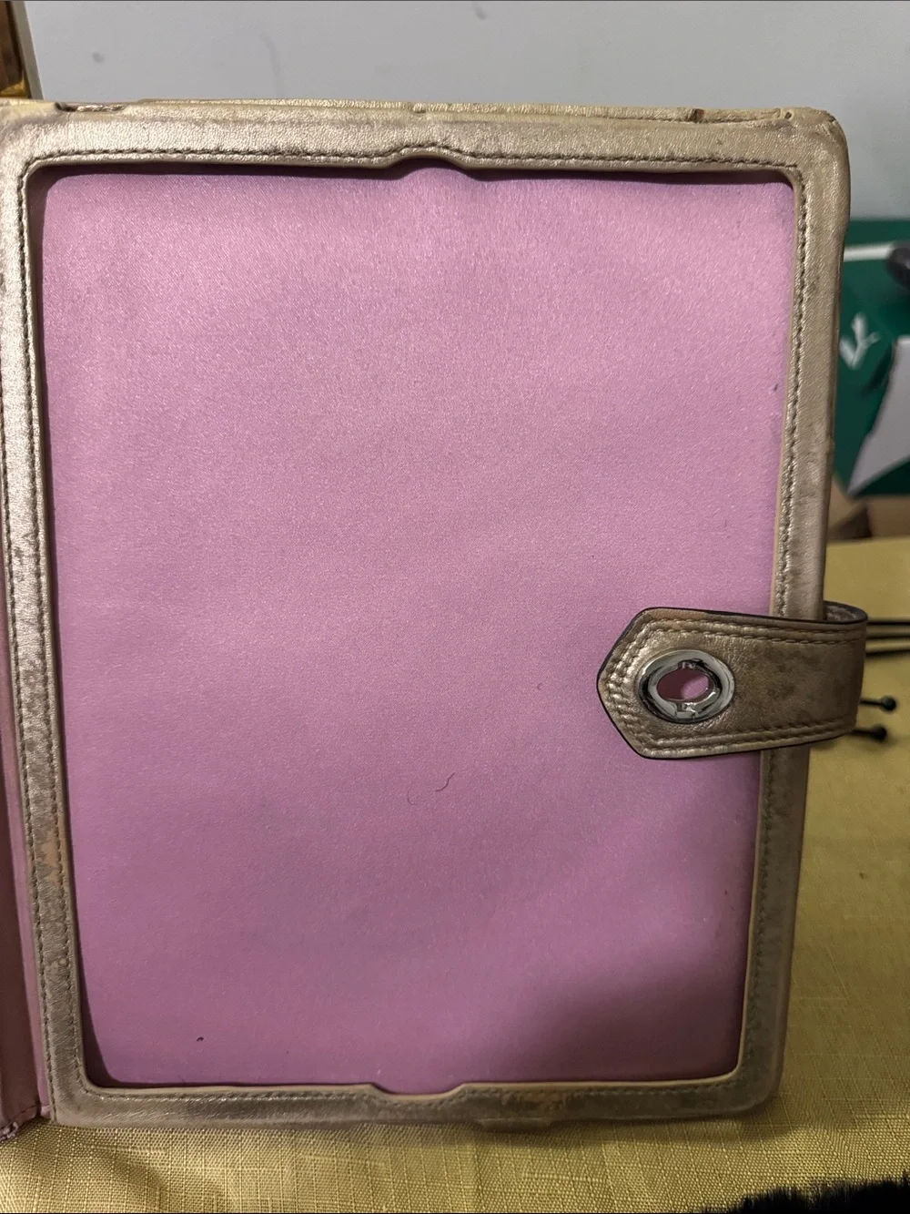 Coach Canvas Tablet Cover with in signature C’s Brown Monogram